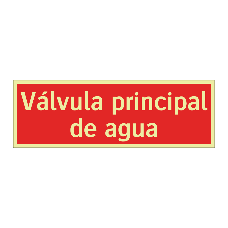 Válvula principal de agua