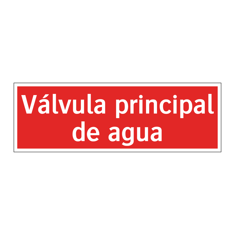 Válvula principal de agua