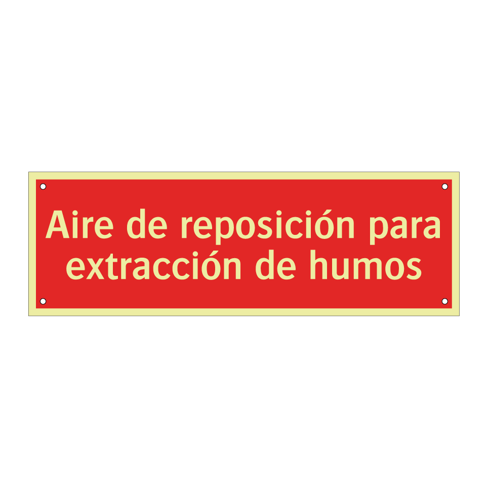 Aire de reposición para extracción de humos