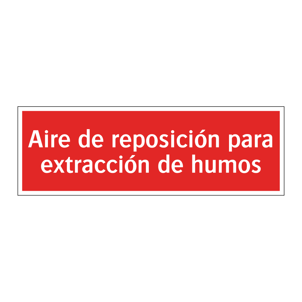 Aire de reposición para extracción de humos