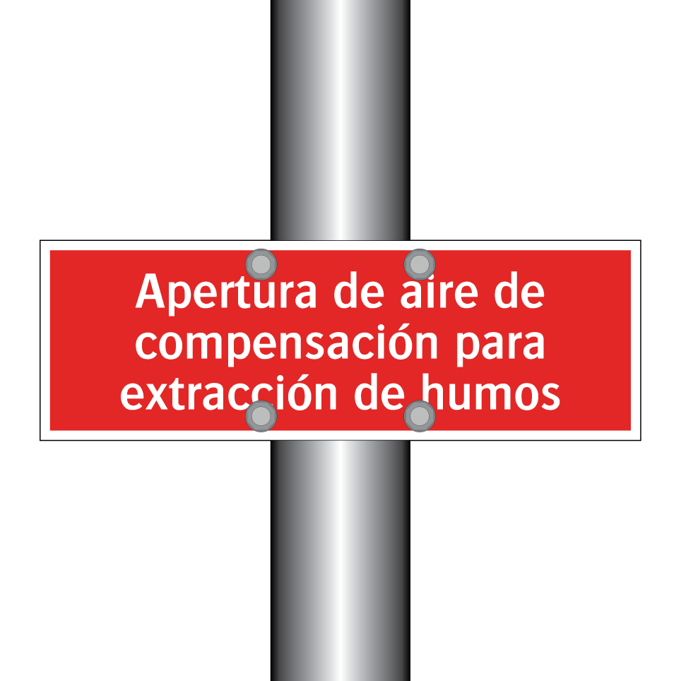 Apertura de aire de compensación para extracción de humos