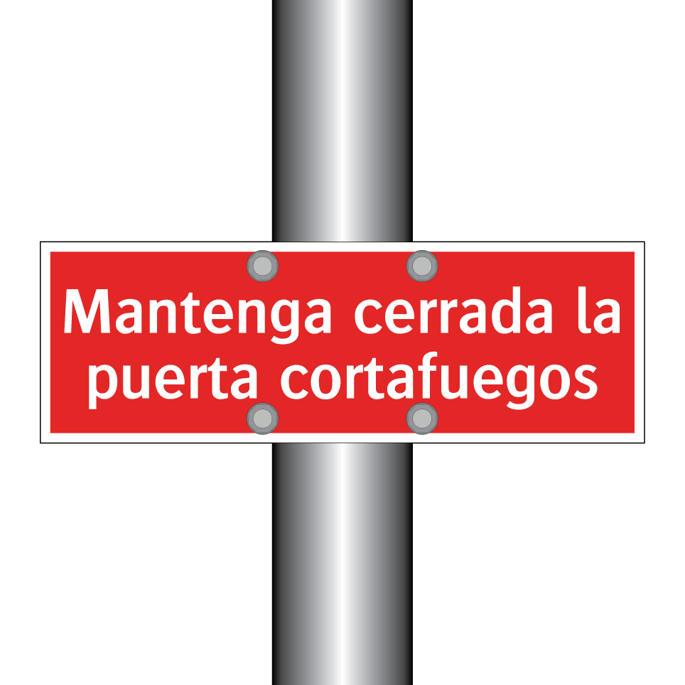 Mantenga cerrada la puerta cortafuegos