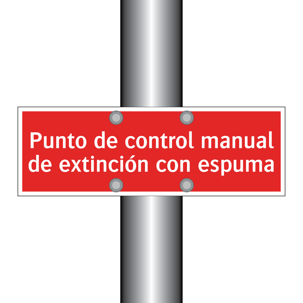 Punto de control manual de extinción con espuma