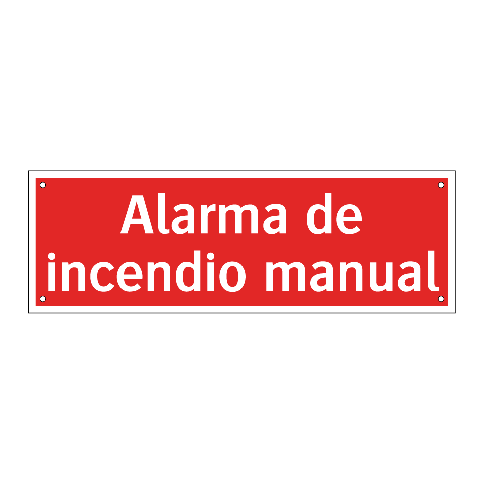 Alarma de incendio manual
