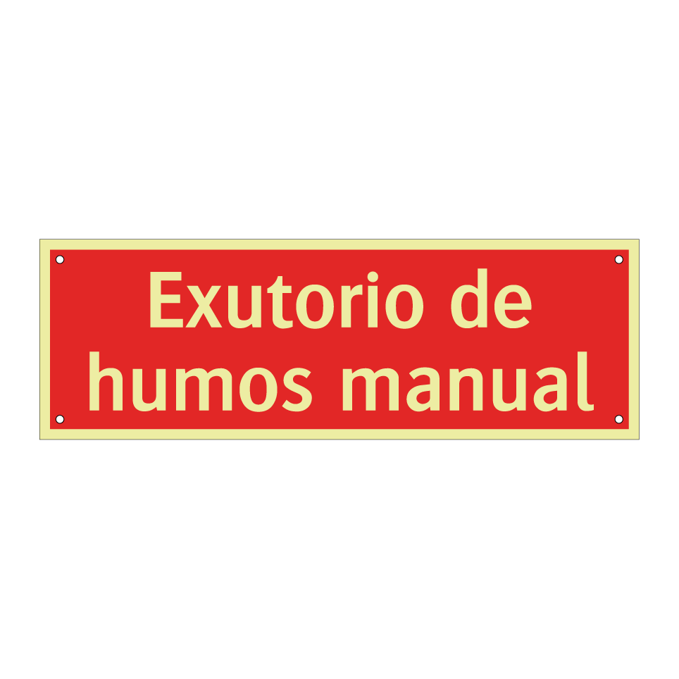 Exutorio de humos manual