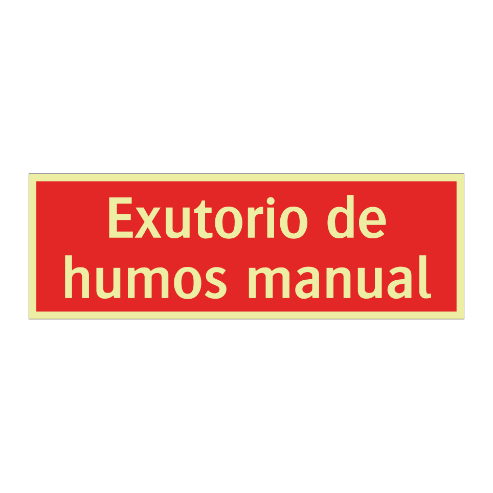 Exutorio de humos manual