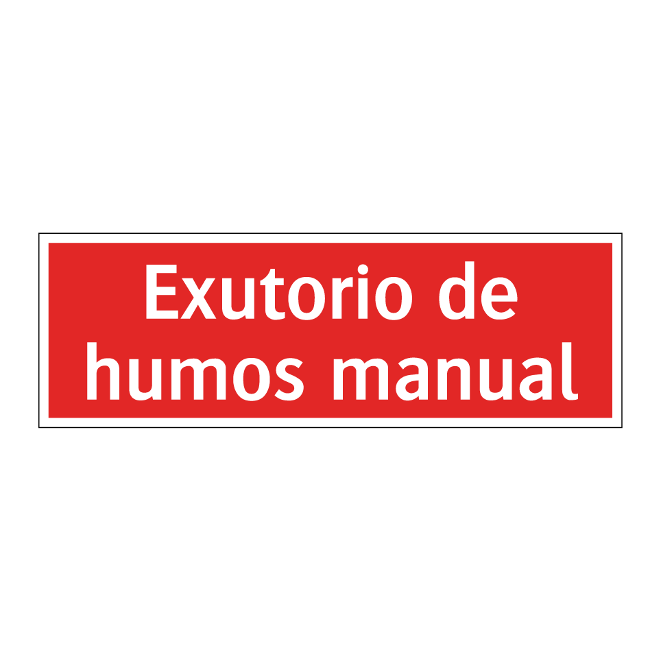 Exutorio de humos manual