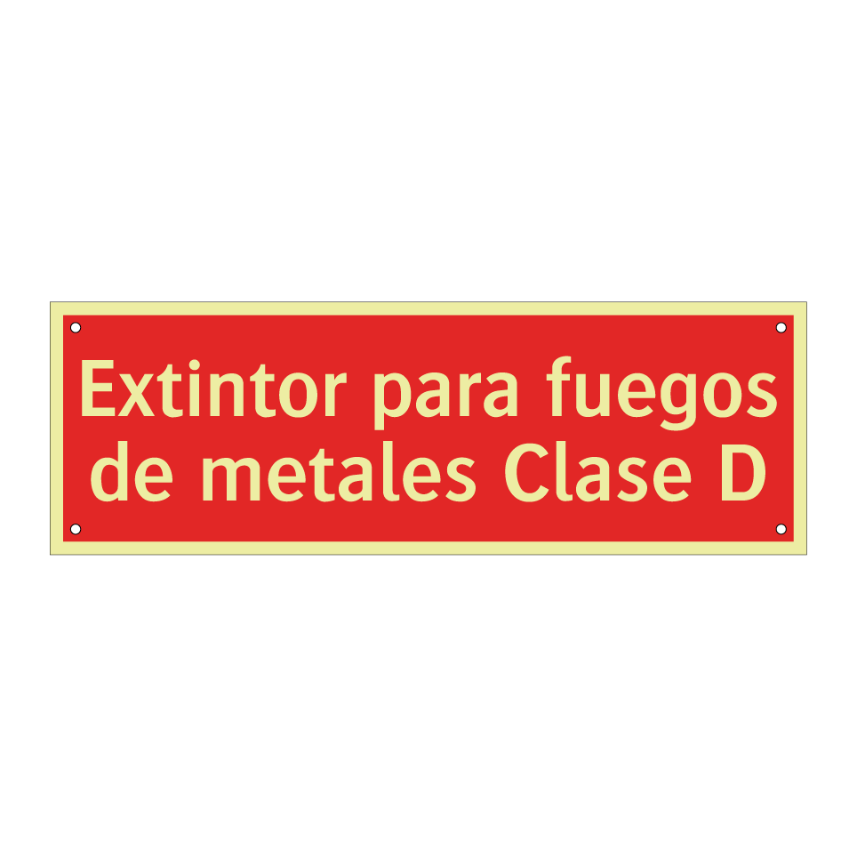 Extintor para fuegos de metales Clase D