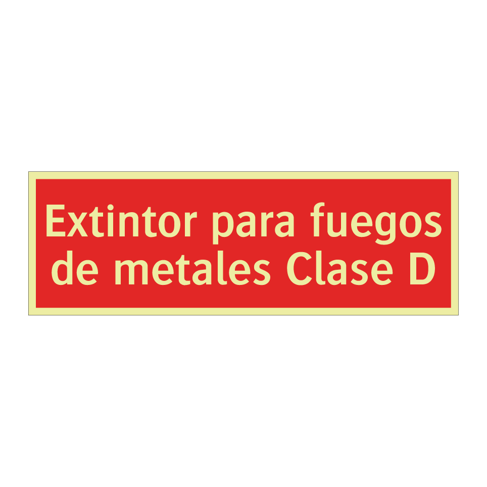 Extintor para fuegos de metales Clase D