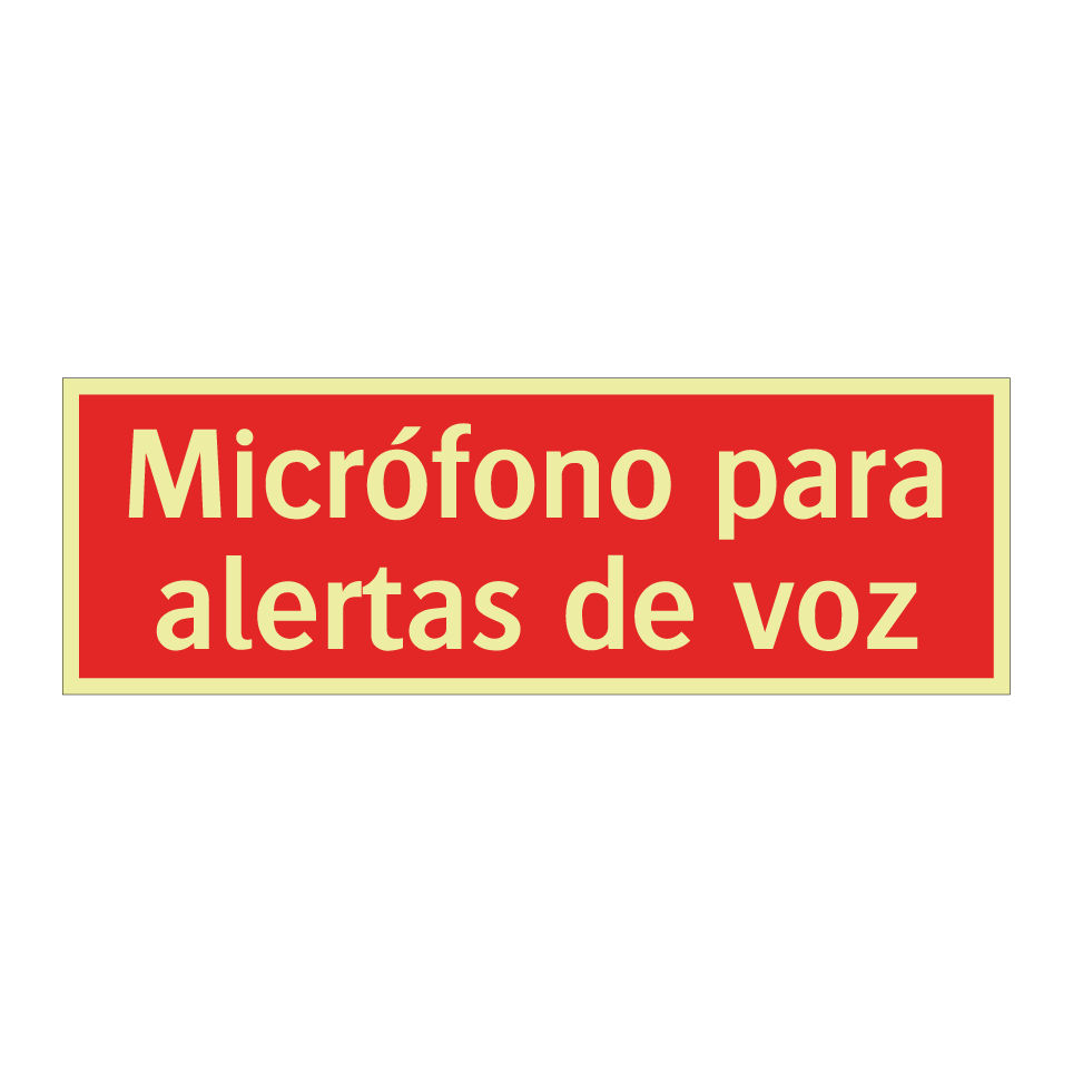 Micrófono para alertas de voz