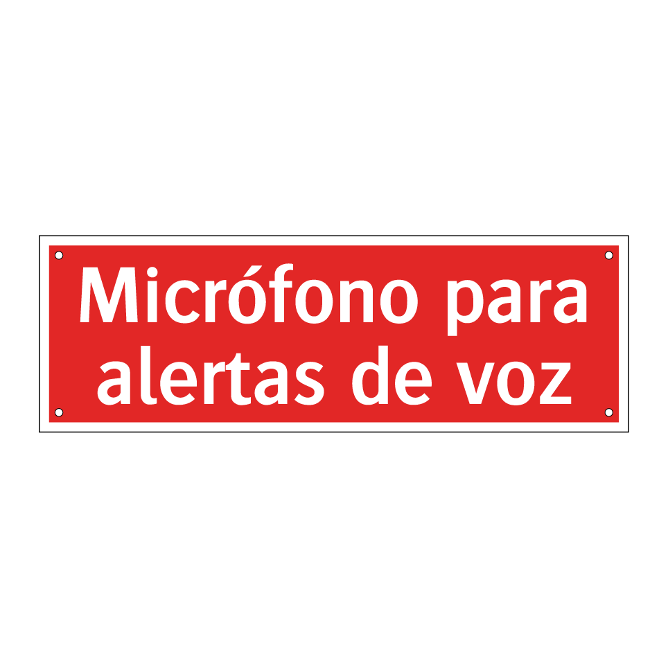 Micrófono para alertas de voz