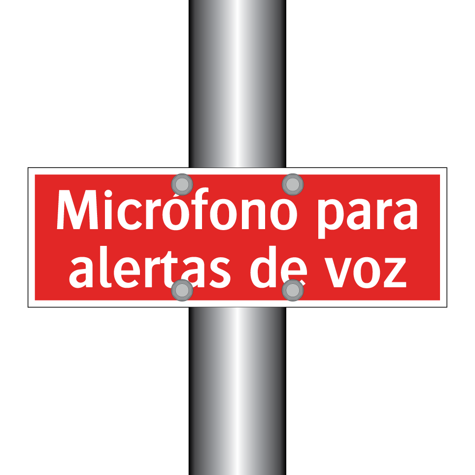 Micrófono para alertas de voz