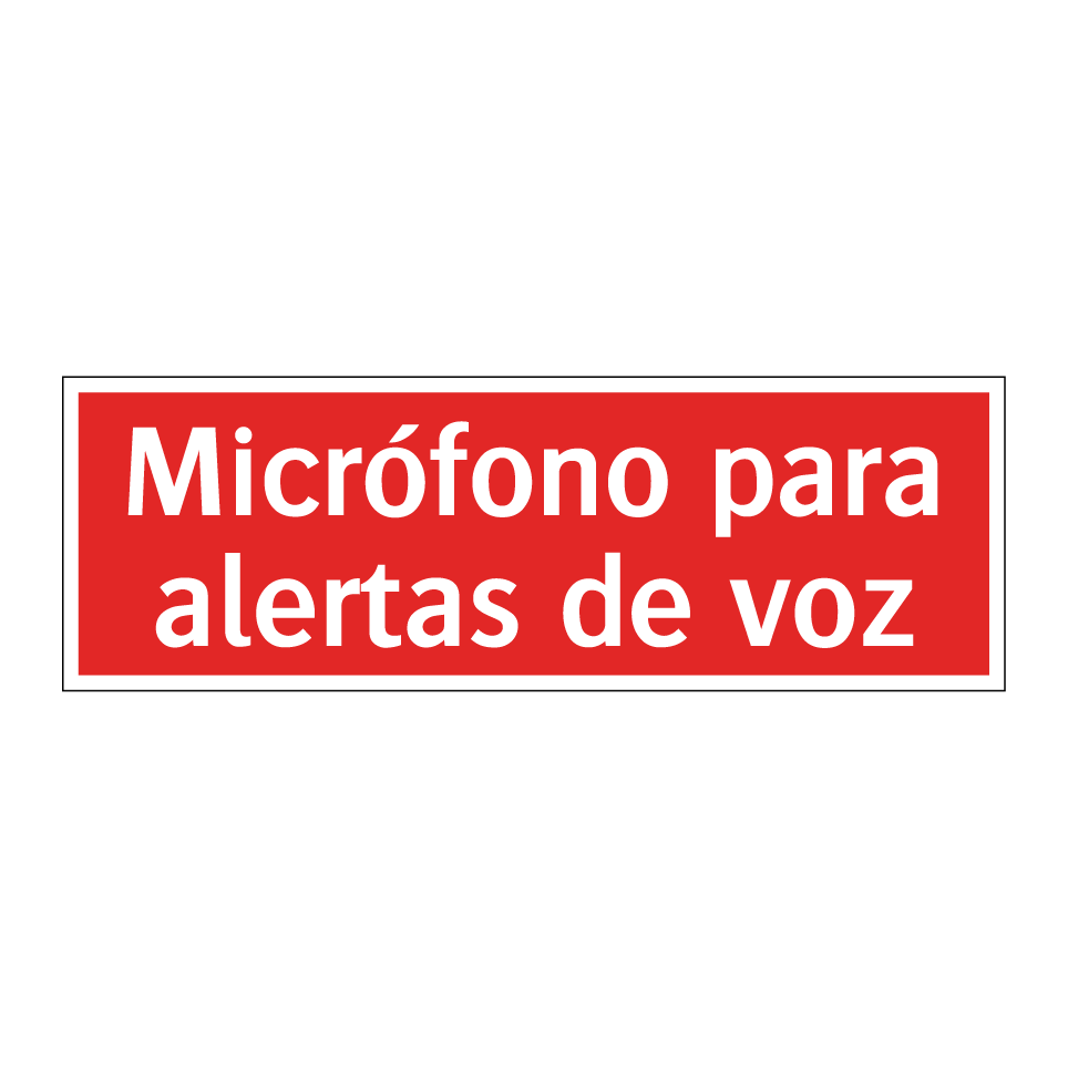 Micrófono para alertas de voz