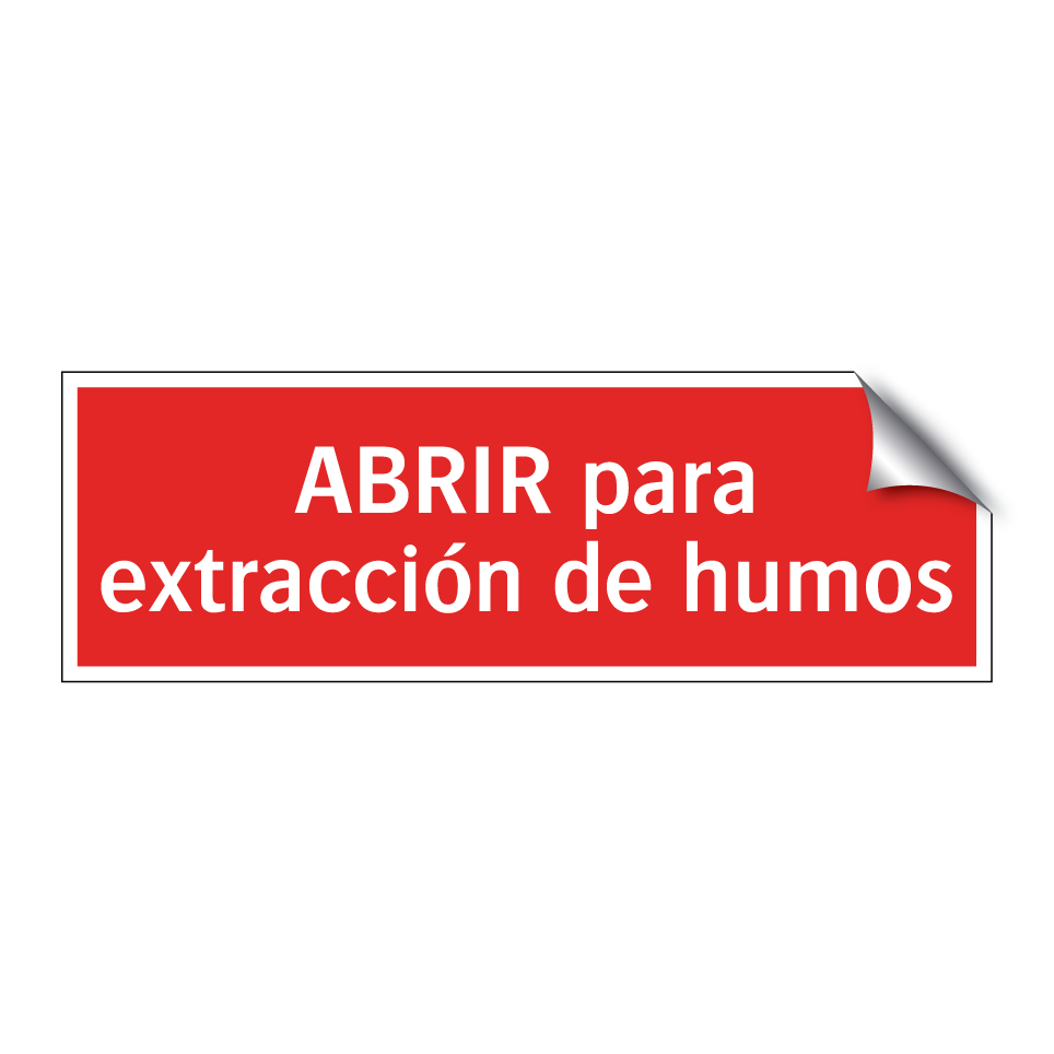 ABRIR para extracción de humos