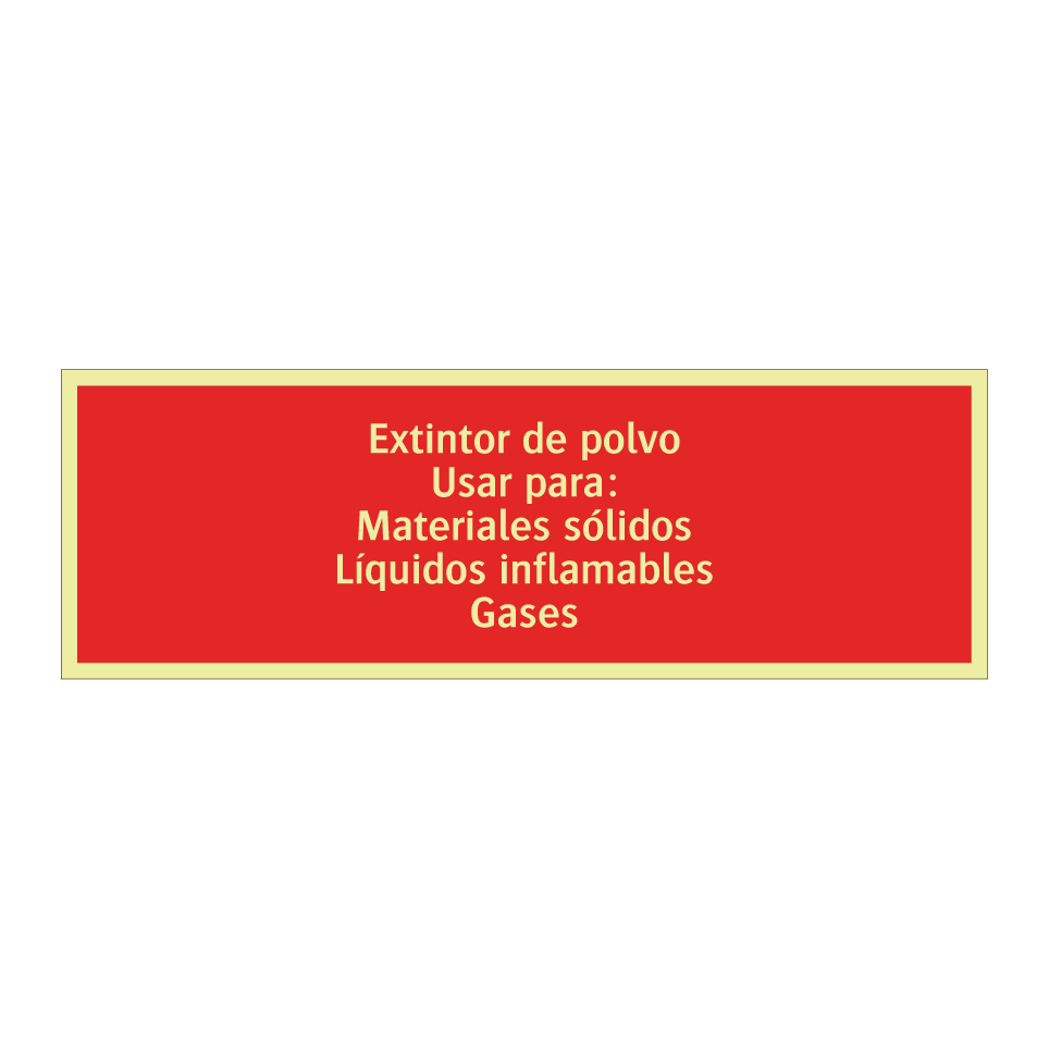 Extintor de polvo Usar para: Materiales sólidos Líquidos inflamables Gases