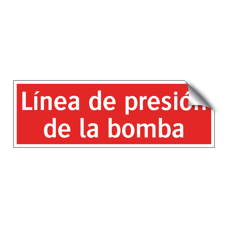 Línea de presión de la bomba