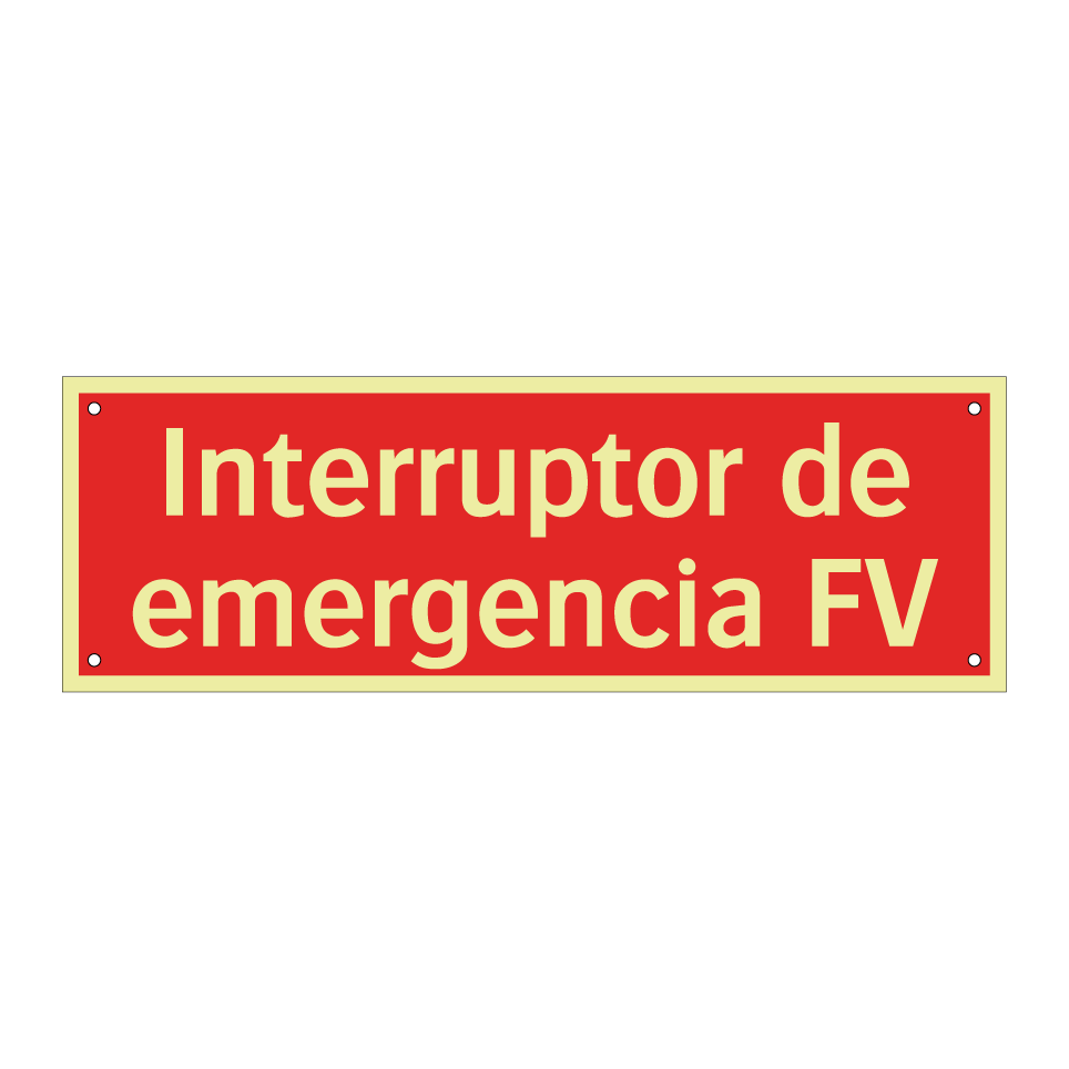 Interruptor de emergencia FV