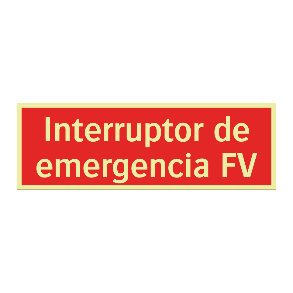 Interruptor de emergencia FV