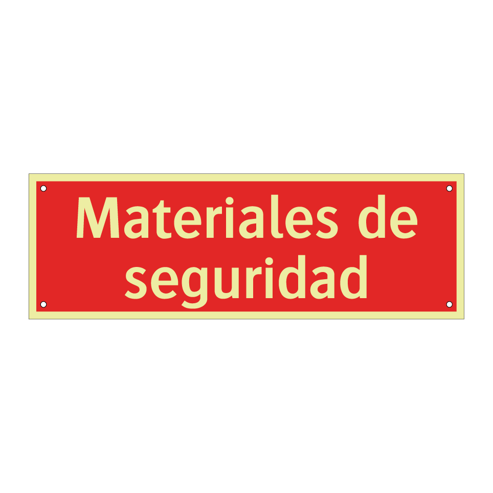 Materiales de seguridad