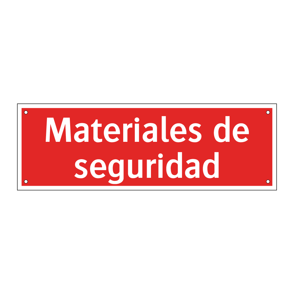 Materiales de seguridad