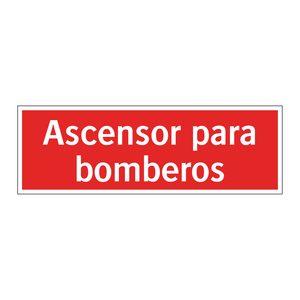 Ascensor para bomberos
