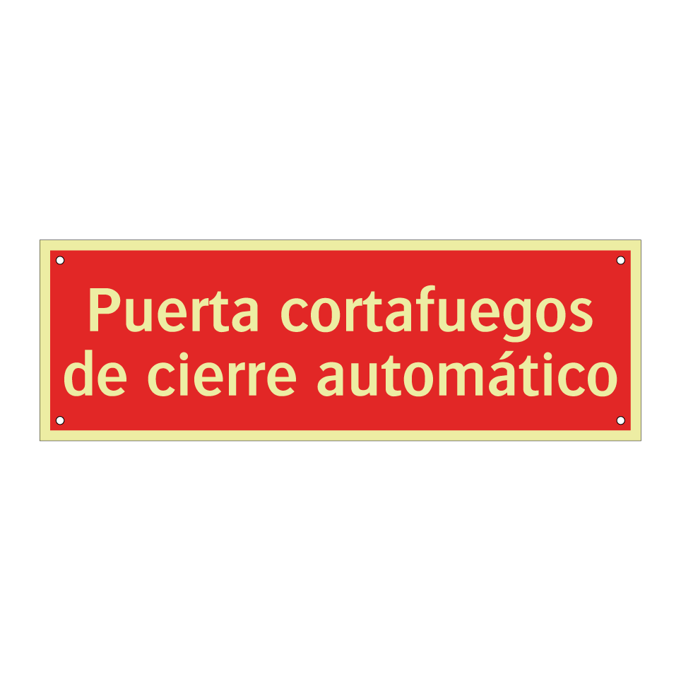 Puerta cortafuegos de cierre automático