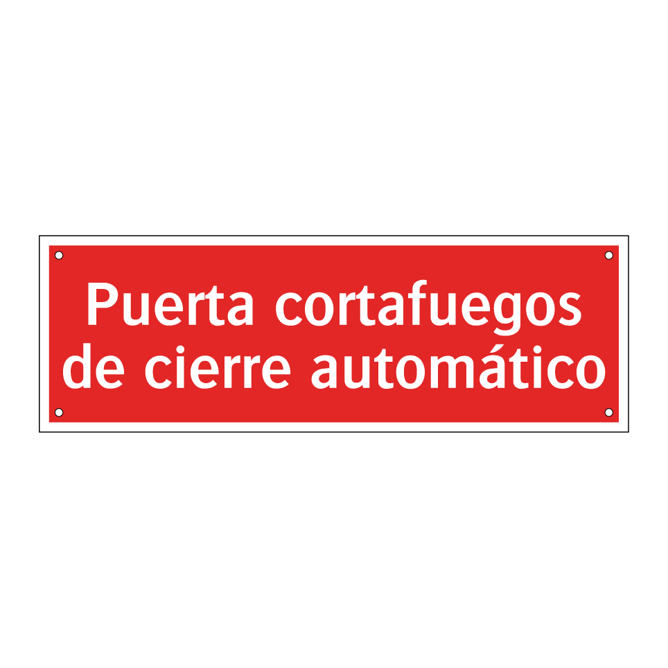 Puerta cortafuegos de cierre automático