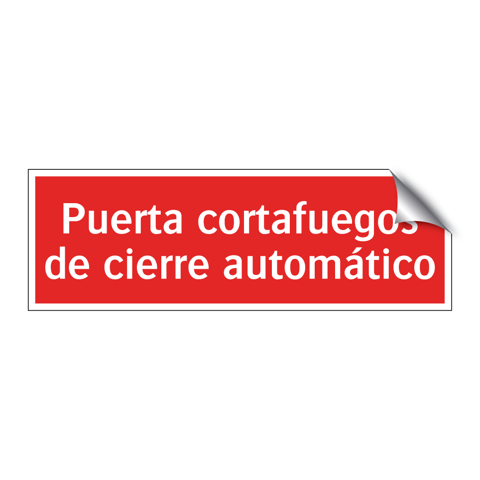 Puerta cortafuegos de cierre automático