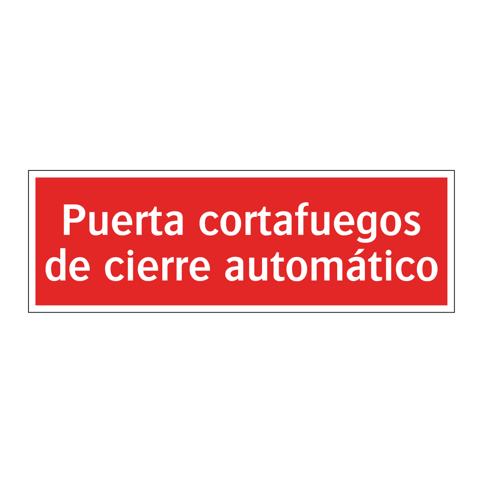 Puerta cortafuegos de cierre automático