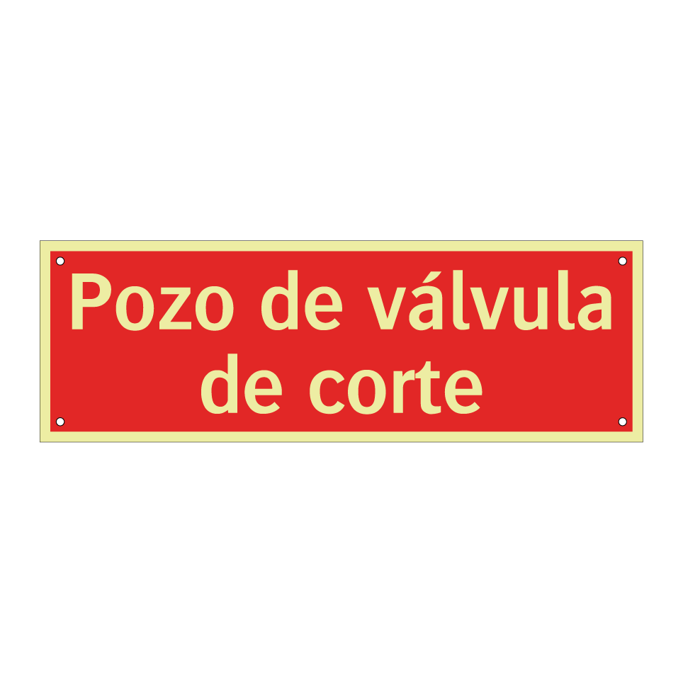 Pozo de válvula de corte