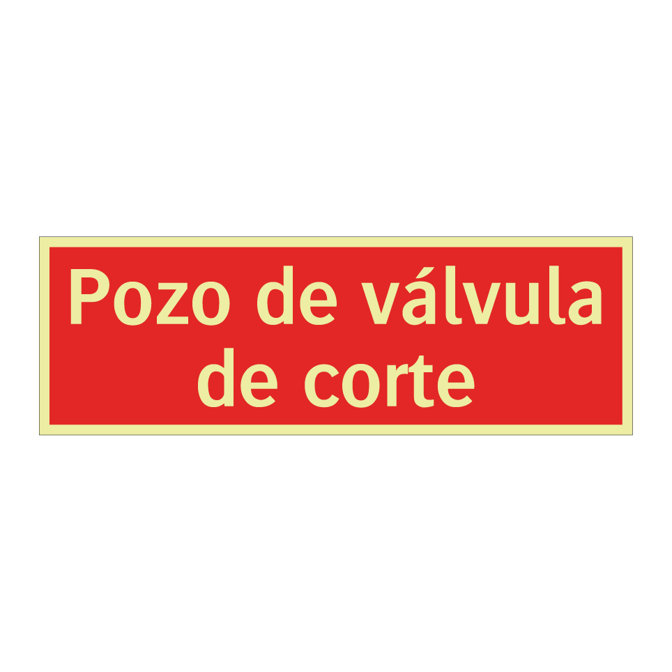 Pozo de válvula de corte