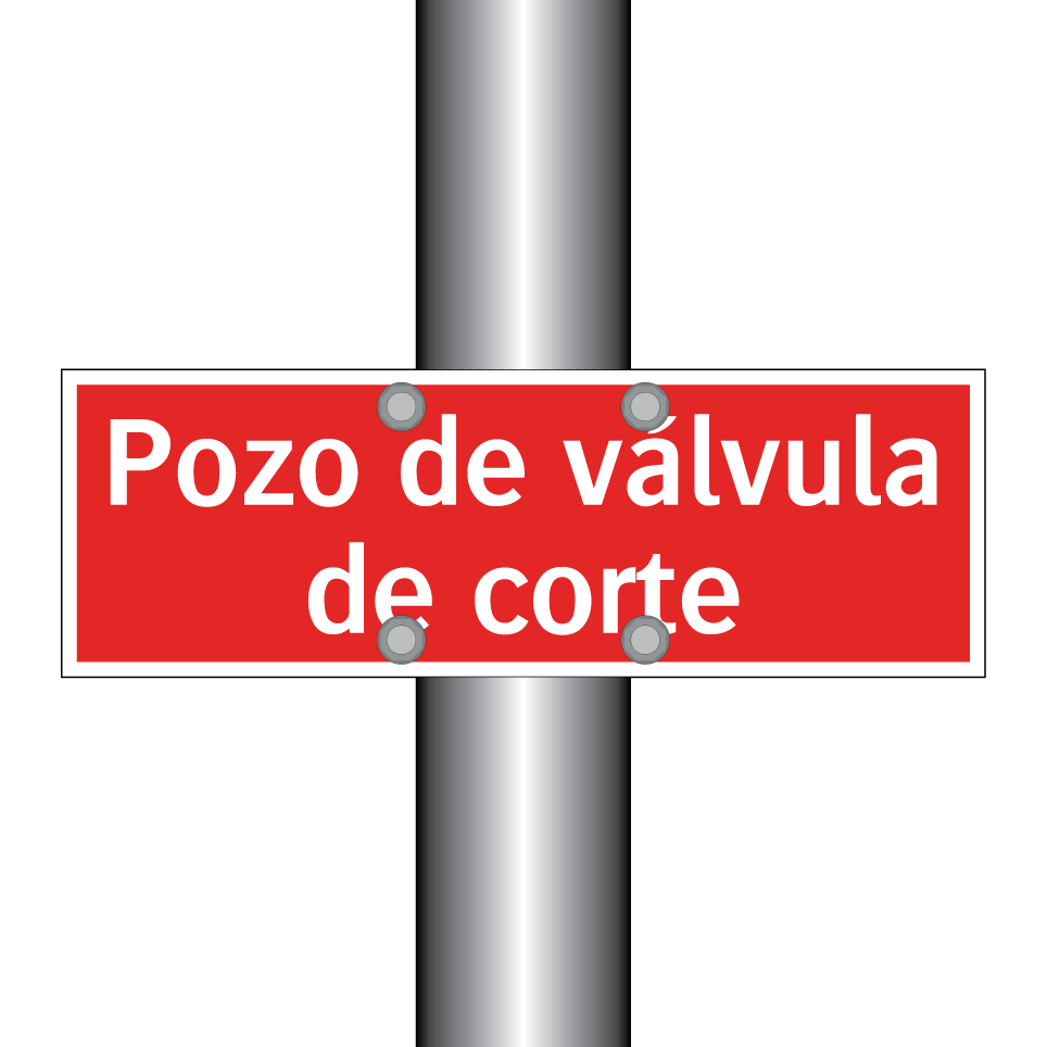 Pozo de válvula de corte