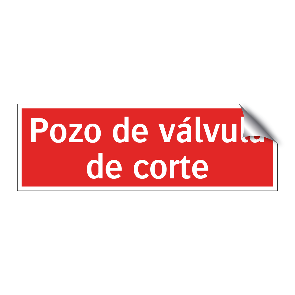 Pozo de válvula de corte