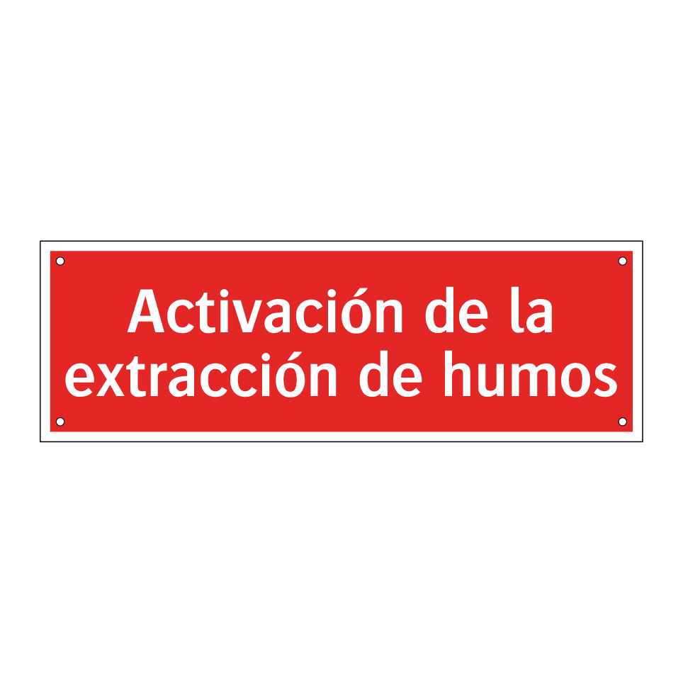Activación de la extracción de humos