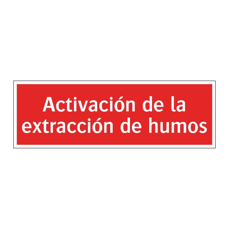 Activación de la extracción de humos