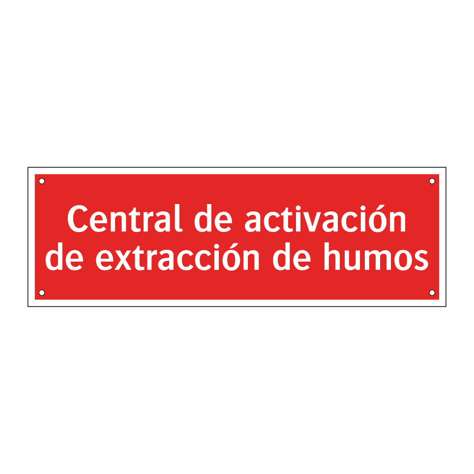 Central de activación de extracción de humos