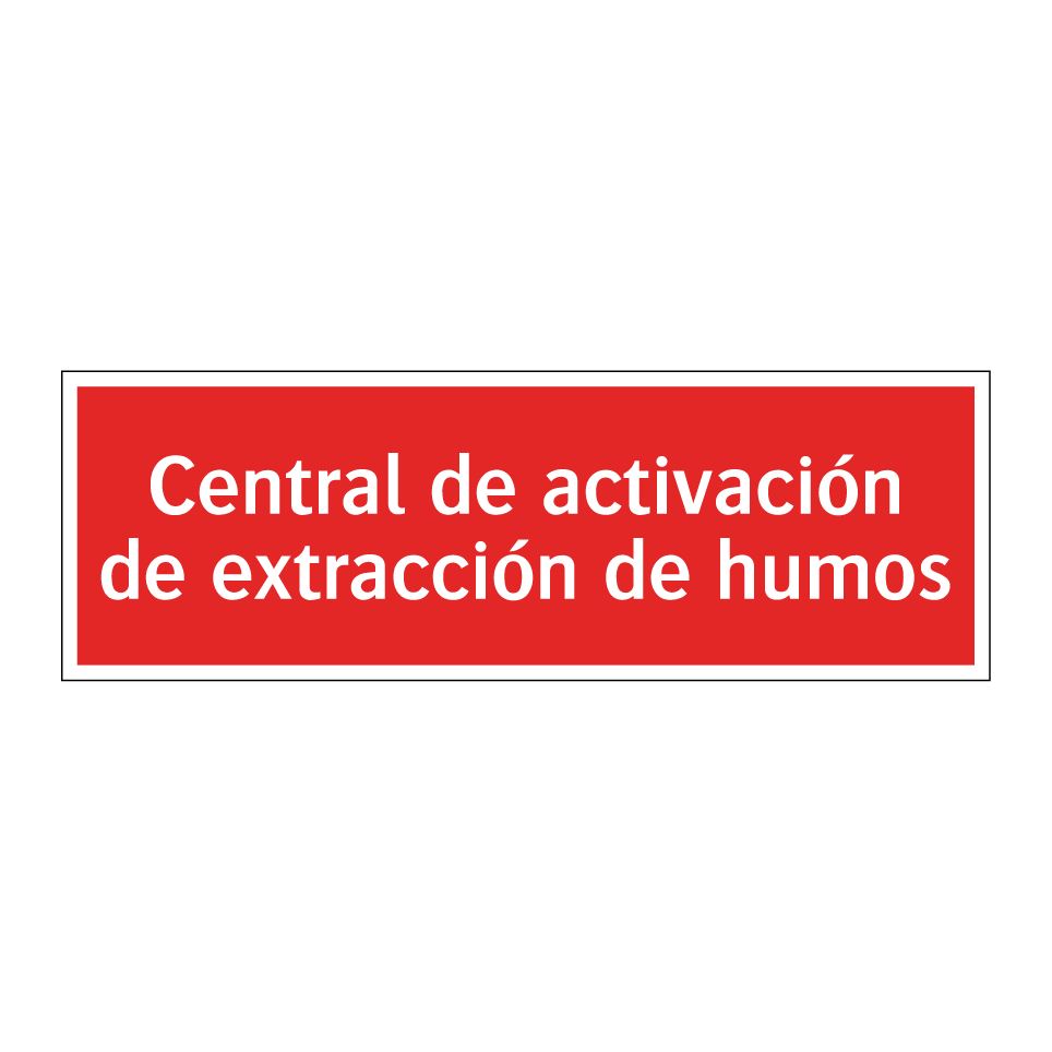Central de activación de extracción de humos