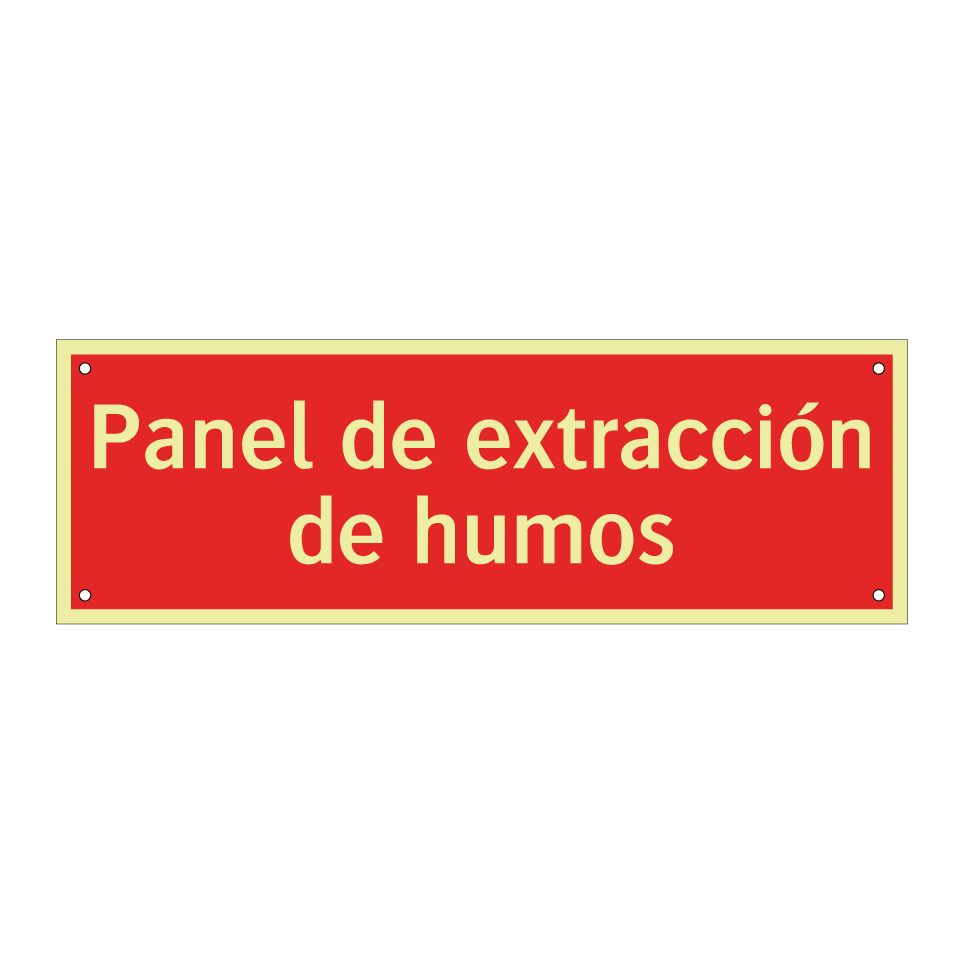 Panel de extracción de humos