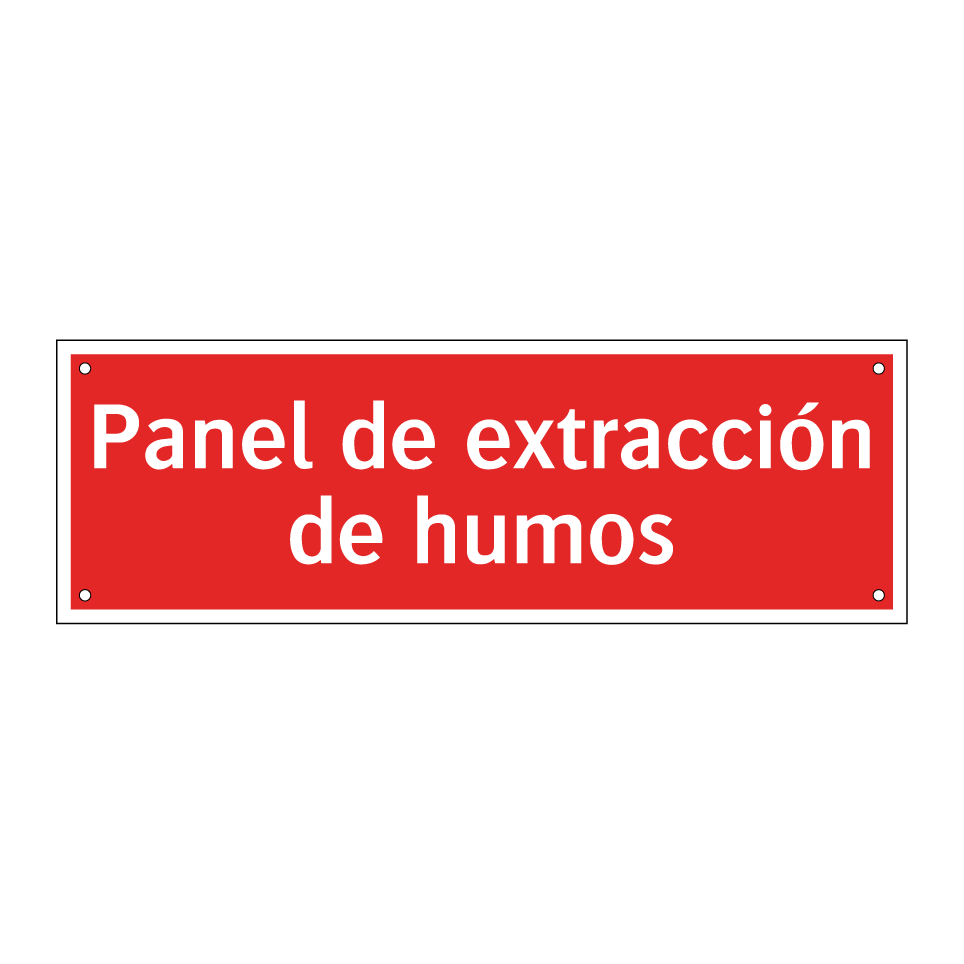 Panel de extracción de humos