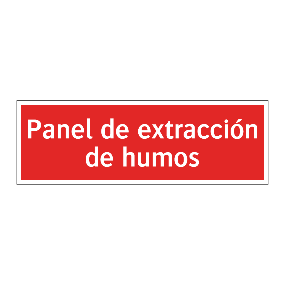 Panel de extracción de humos