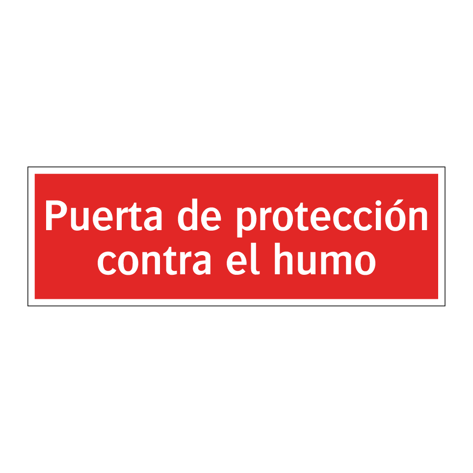 Puerta de protección contra el humo