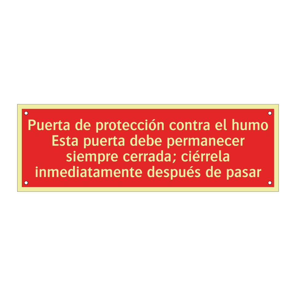 Puerta de protección contra el humo Esta puerta debe permanecer siempre cerrada; ciérrela inmediatamente después de pasar