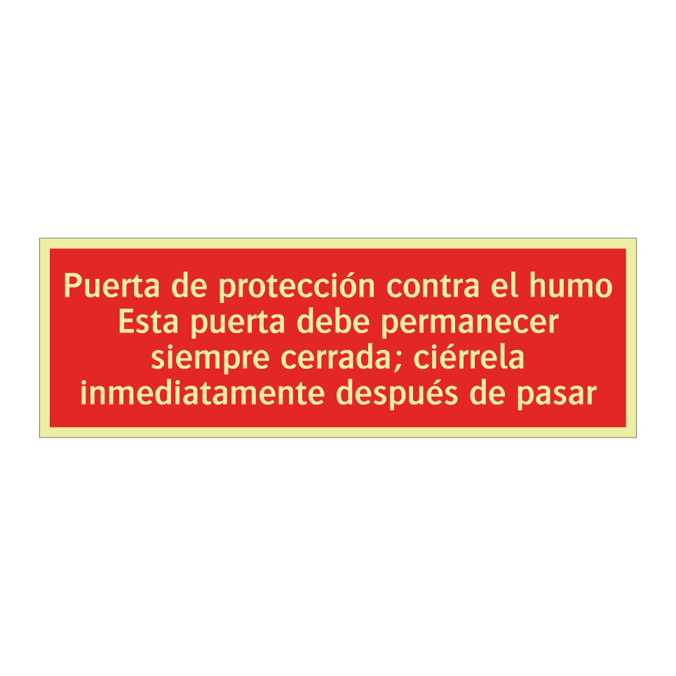 Puerta de protección contra el humo Esta puerta debe permanecer siempre cerrada; ciérrela inmediatamente después de pasar