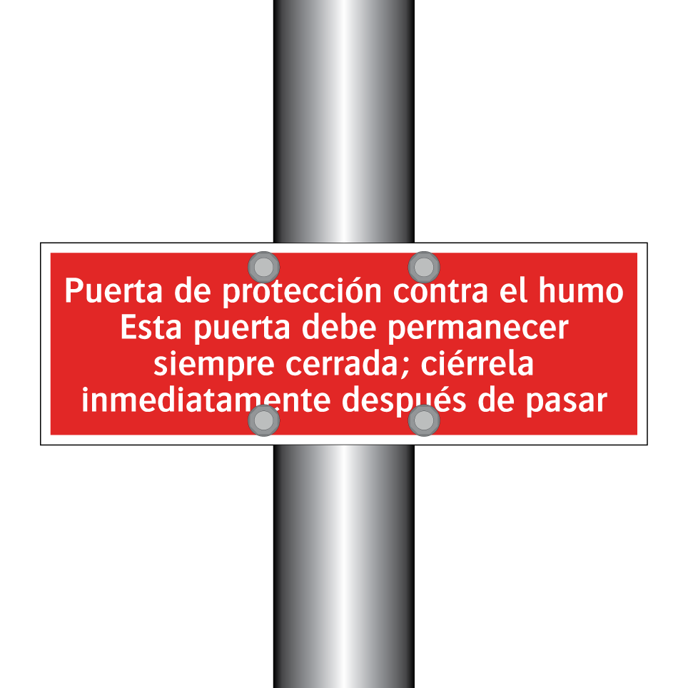 Puerta de protección contra el humo Esta puerta debe permanecer siempre cerrada; ciérrela inmediatamente después de pasar