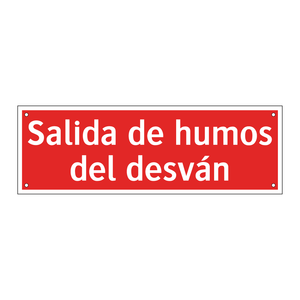 Salida de humos del desván