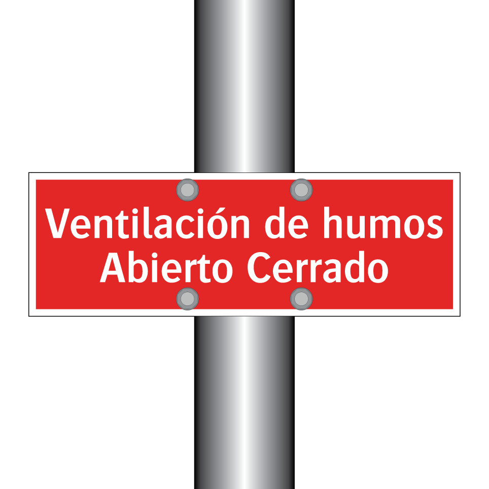 Ventilación de humos Abierto Cerrado