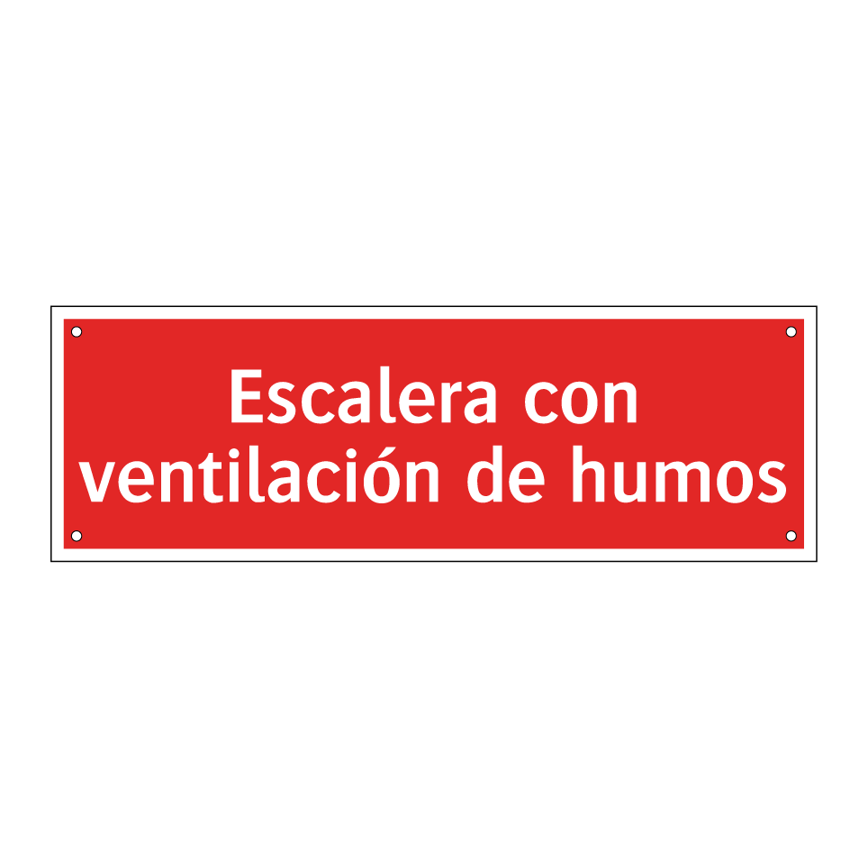 Escalera con ventilación de humos