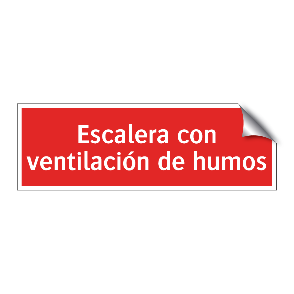 Escalera con ventilación de humos