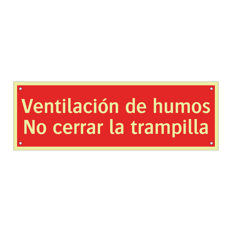 Ventilación de humos No cerrar la trampilla