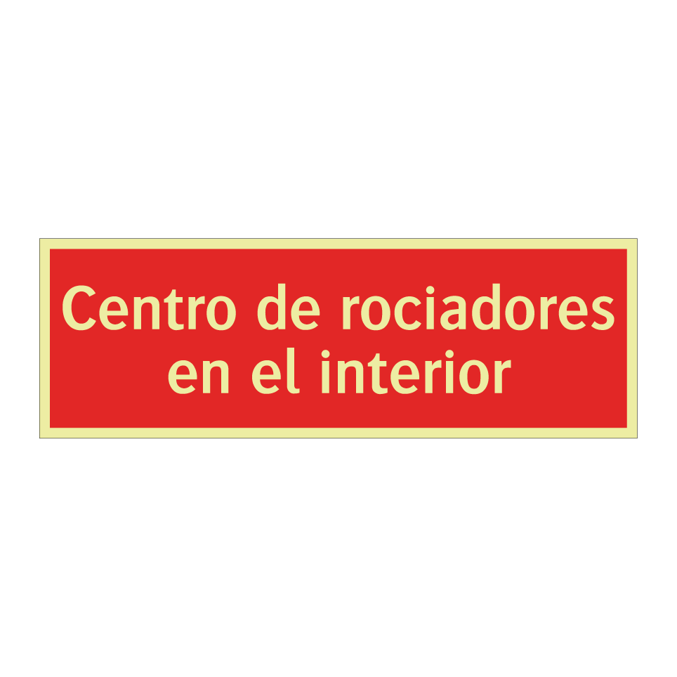 Centro de rociadores en el interior